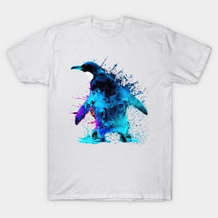 Cosmic Tie Dye Penguin Splash T-Shirt